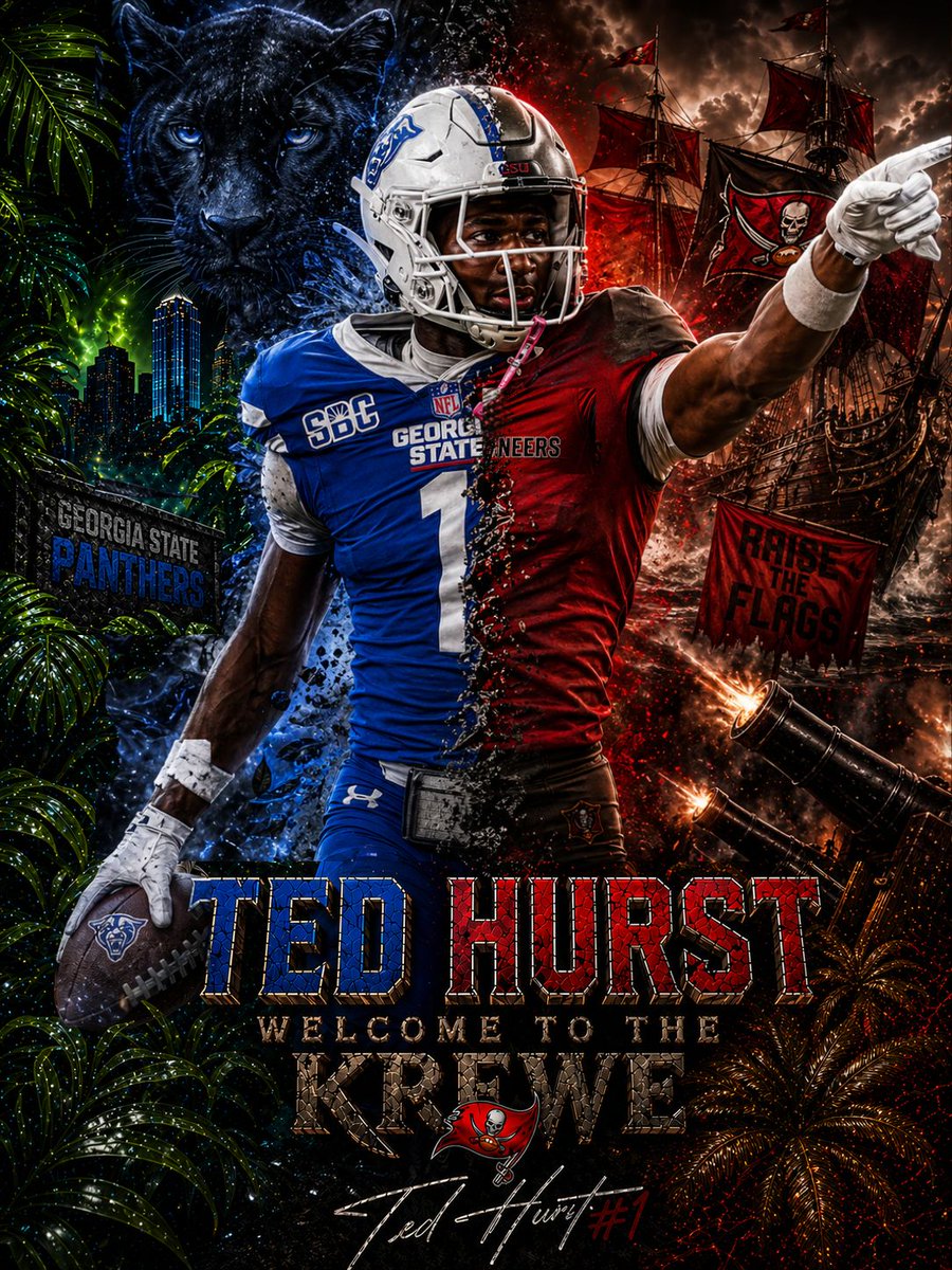 BigBenDaProdagy's tweet photo. #TedHurst #Buccaneers
#84thOverallPick #GeorgiaState #FireTheCannons #NFLDraft https://t.co/CrxDe77ksR