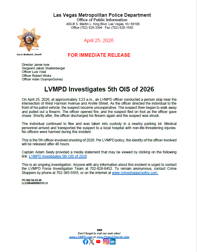 LVMPD tweet media