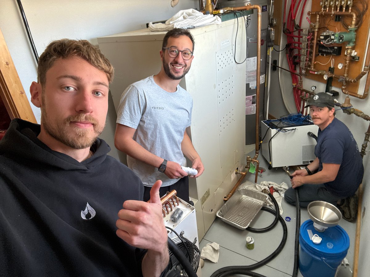 Another mountain home now enjoying hashrate heated floors. 

This customer had an electric boiler to begin with. Bill stays the same - now just stacking sats along the way.

Control, integration and execution from all of us <a href="/Exergy_LLC/">Exergy</a>