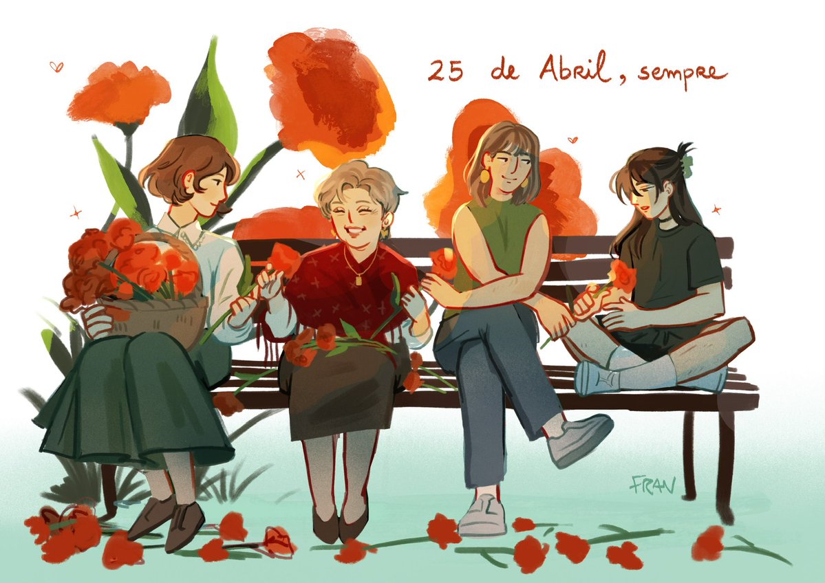 feliz dia da liberdade em portugal!! fascismo nunca mais 🇵🇹♥️