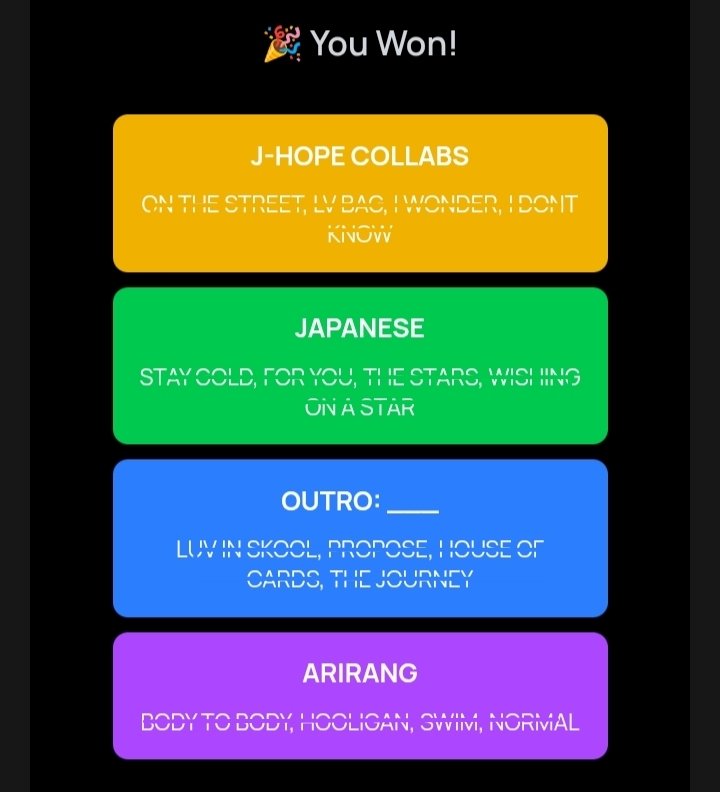 aVi_NJYHJVJ7's tweet image. TODAY'S BCD GAMES HINTS (APR 26)

HEARDLE : 🎧 : W _ T H T _ E C _ O _ D (ECHO)
#bcdheardle

FILM OUT : 🎥 : F _ R Y _ U (YOUTH)
#filmout

BLUE &amp;amp; GREY : C ⬛ A ⬛ O
#blueandgrey

SO4MORE : 🟨🟩🟦🟪
#So4more

#bcdapp
#bcdblueandgrey
#BCDgames
#bcd_app_blueandgrey
#bcdtrades