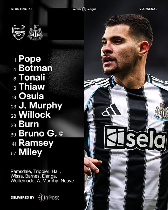 ✅ Gabriel, Rice, Eze, Havertz start for Arsenal facing Newcastle.

❌ Gyokeres benched.

Apakah kamu rela aset Arsenalmu blank demi Newcastle menggulung Arsenal dan kita tertawa bersama? 

#ARSNEW #FPL