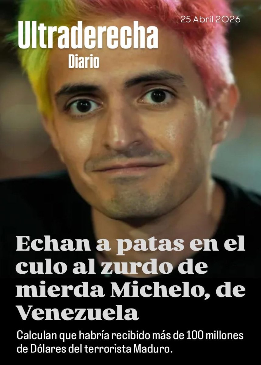 Carlosluisd1's tweet image. 🚨🇻🇪🇺🇸🇦🇷 #ATENCION

EL TERRORISTA DE MICHELO YA NO ESTA EN VENEZUELA

Confirman que ya está en #Argentina, dónde tiene acusaciones por cómplice de regímenes Dictatoriales y Terroristas.. 

SE TE ACABO EL PAN DE PIQUITO, RESENTIDO DE MIERDA !!