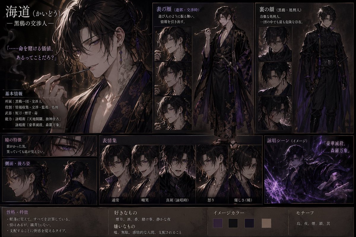aira3069's tweet image. 将来出したい話のキャラクターの映像が出来ました。チャットgptに出してもらったら思ったよりイケメン！良かったらご覧ください。#ダーク #耽美 #時代文芸