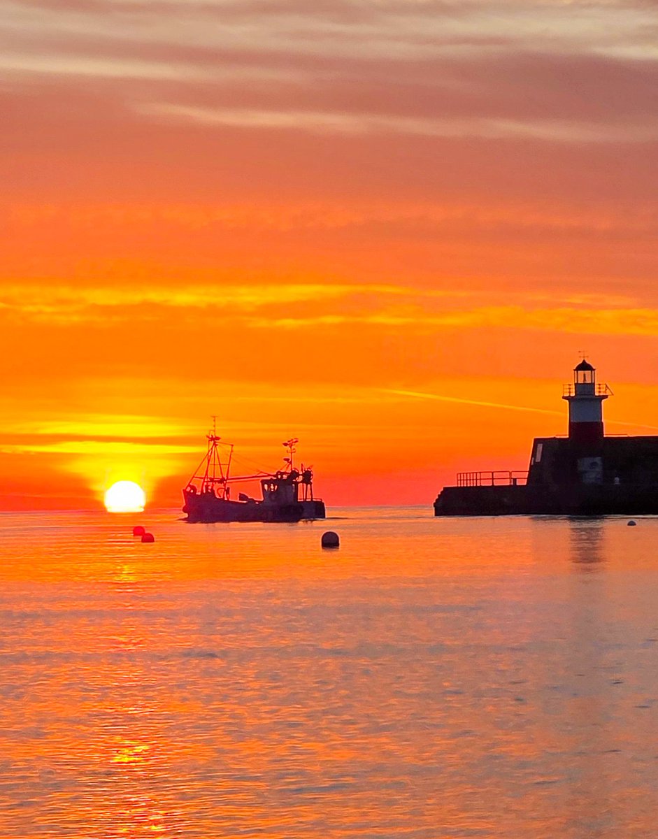 sscanlon07's tweet image. Early morning commuter "Macdara" #sunrise #sea #boat #lighthouse #Wicklow #Ireland