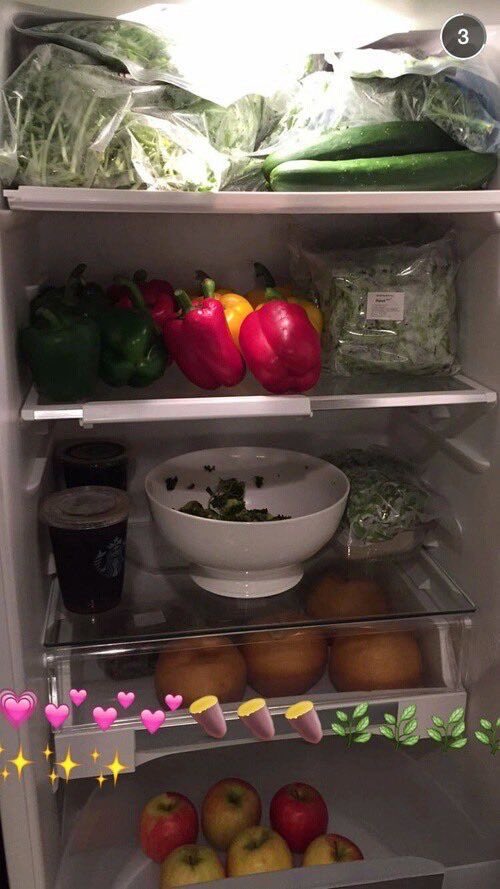 rottenskelly's tweet photo. thinking ab this image of ar!ana’s fridge https://t.co/EorBzbld2L