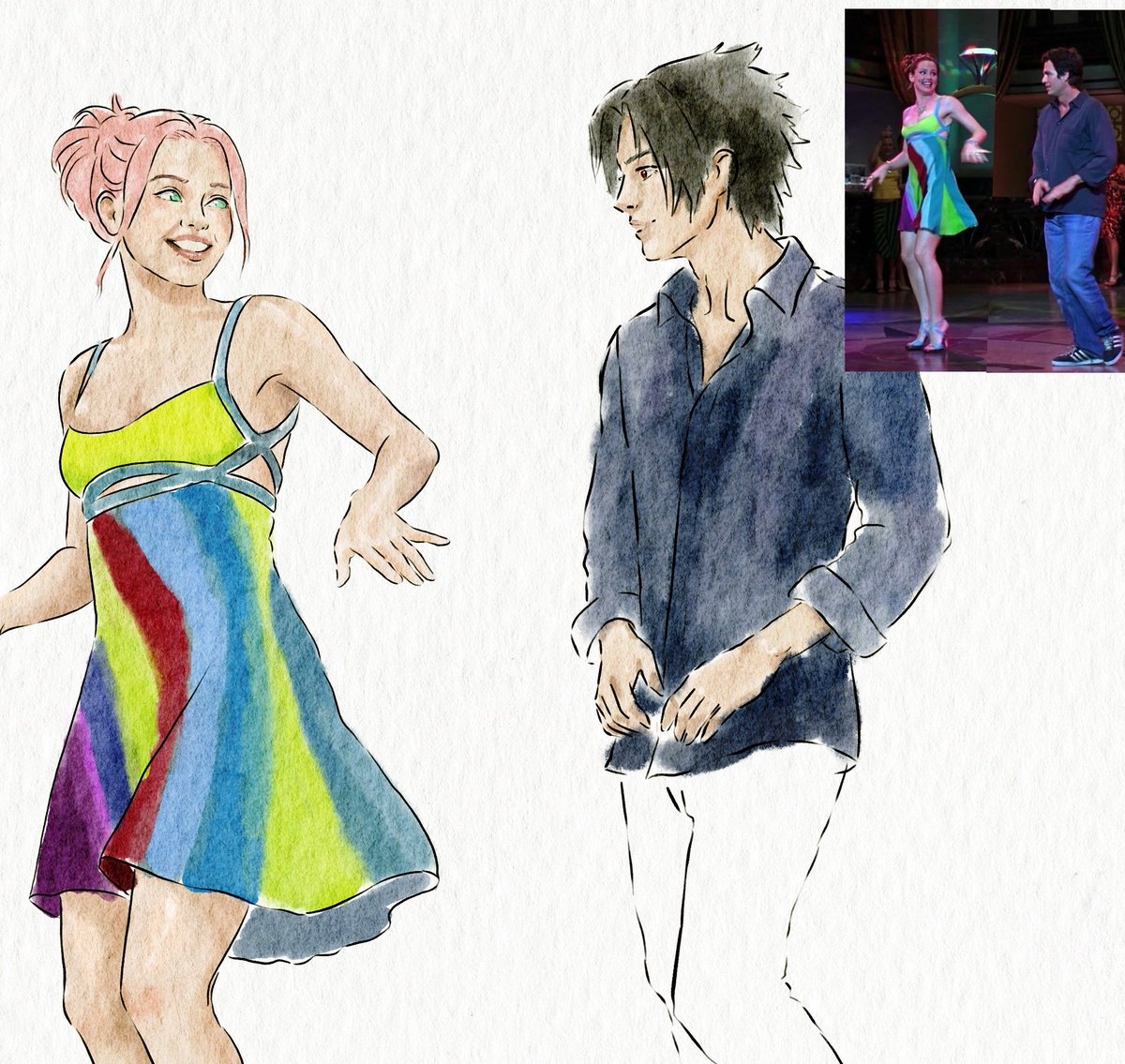 Testando para ver se ainda sei fazer estudo rápido! 
Amo um filme da sessão da tarde💕
#sasusaku