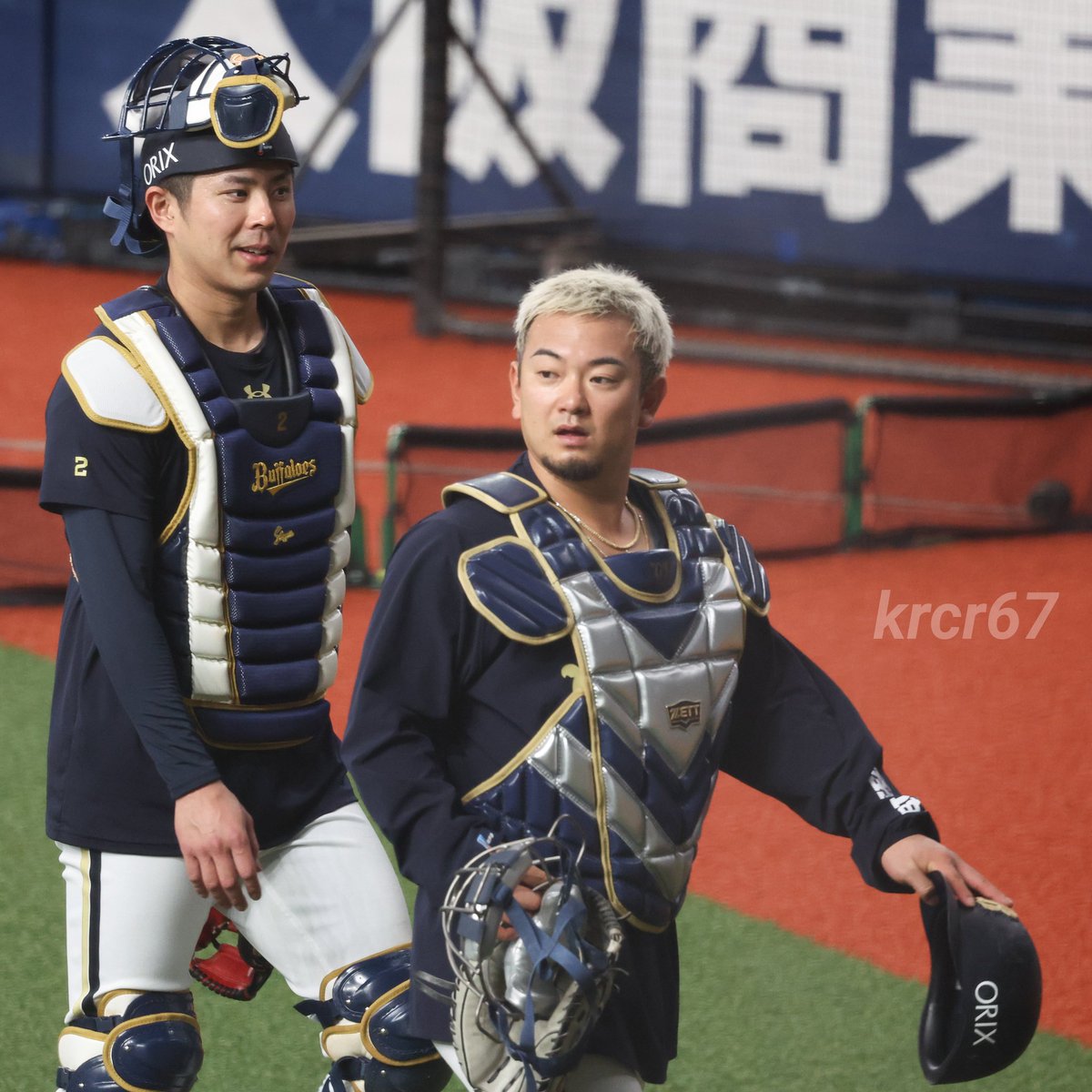 kuracamera67's tweet image. キャッチャー陣のご帰還。

#若月健矢
#森友哉
#Bs2026
2026.4.25