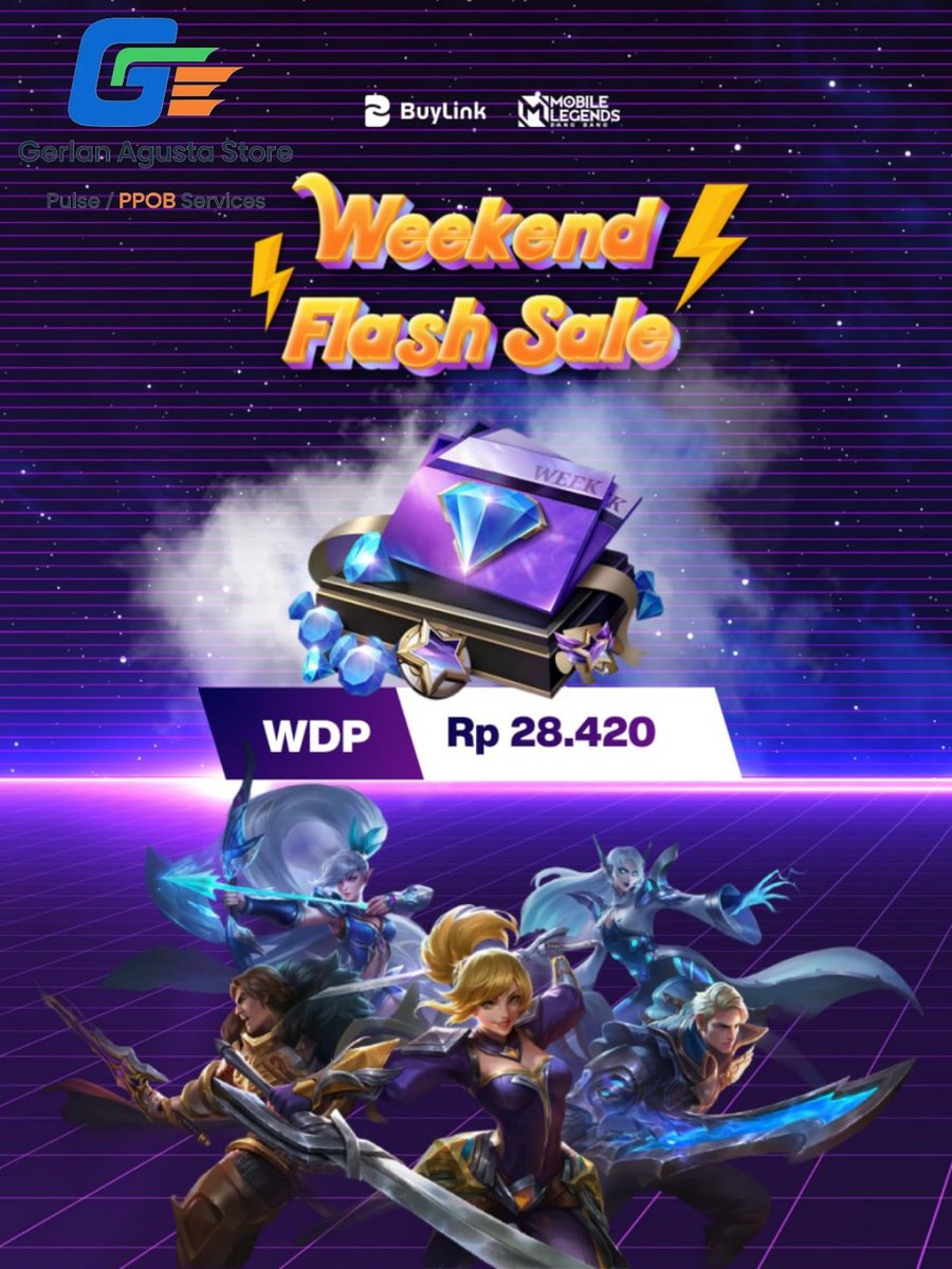 GerlanStore's tweet image. ⚡️ WEEKEND FLASH SALE: PROMO WDP! 👀

​Terbatas &amp;amp; cuma sebentar! 🔥 Amankan stok WDP kamu hanya di Gerlan Agusta Store! 🚀

​✅ Proses Kilat

✅ Tanpa Admin

✅ 24 Jam

​🛒 Klik: buylink.id/GerlanAgustaSt…

​#GerlanAgustaStore #FlashSale #WDP 🎮⚡️