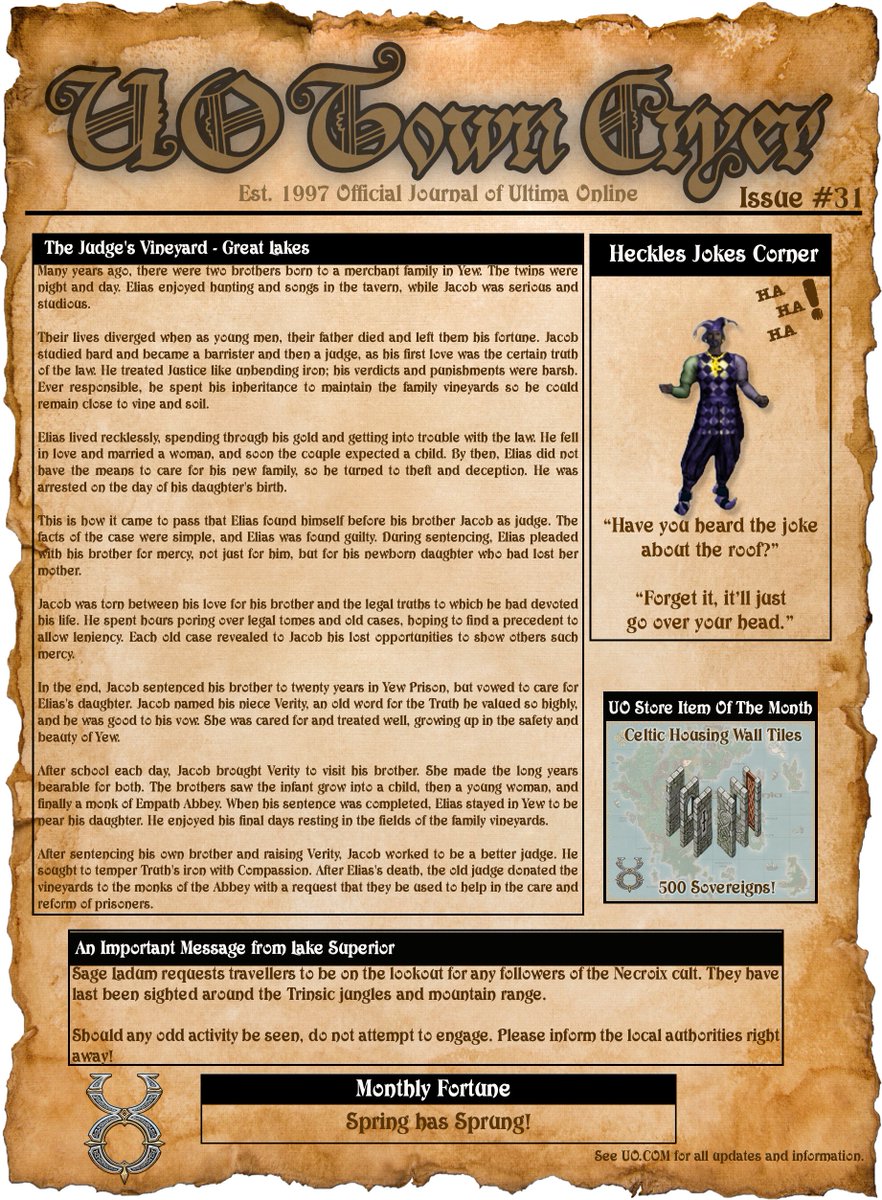 #UltimaOnline #UO_JPN #ウルティマオンライン #UO #UOJPN #UltimaOnlineJapan