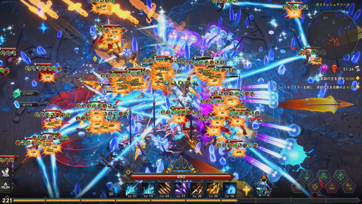 nanashi_AS's tweet photo. #SoulstoneSurvivors
トロコン
楽しかった。
ヴァンサバ系。HP回復手段の少なさとよそ見すると床ペロする紙装甲なので、バフデバフばら撒いて火力を上げてヤられる前にヤる。派手さがなくなるけど攻撃エフェクトはOFF推奨。 https://t.co/OdDQYkuTDj