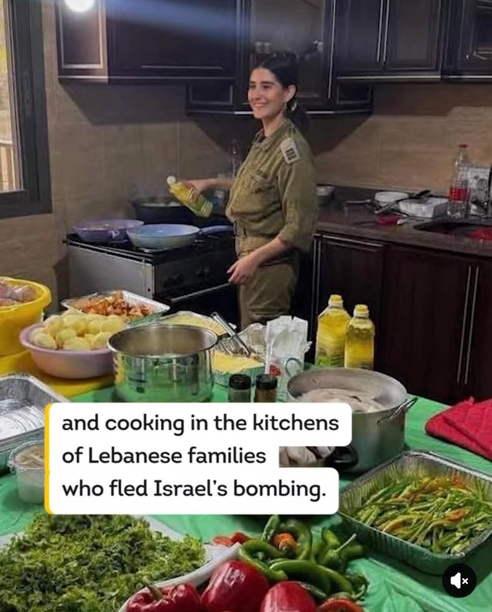of_Abbz's tweet photo. Israeli IOF soldiers taking and posting photos of themselves cooking in the kitchen of Lebanese families who fled their bombing and occupation. 
They did and still do the same to Palestinians for 8 decades! Sickening and gut wrenching. An insane amount of depravity, cruelty and impunity. When will it end? #IsraelIsATerroristState #SanctionIsrael #Lebanon #Gaza #Palestine #FreePalesine