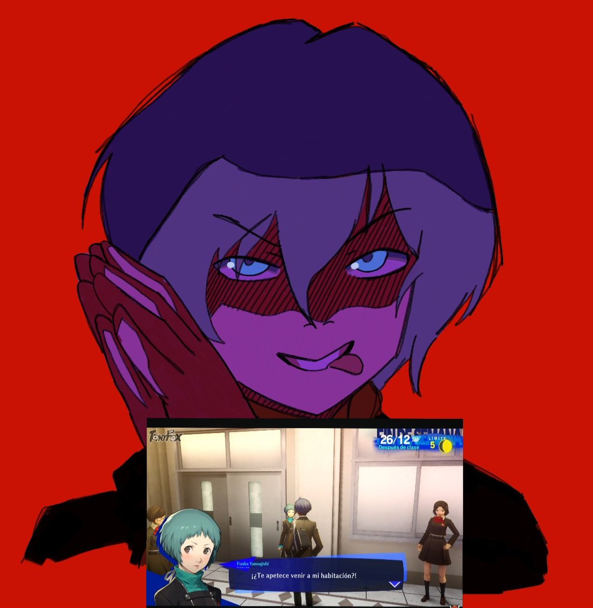 Ahora decidí hacer uno pero con makoto de persona 3
#fuukafriday