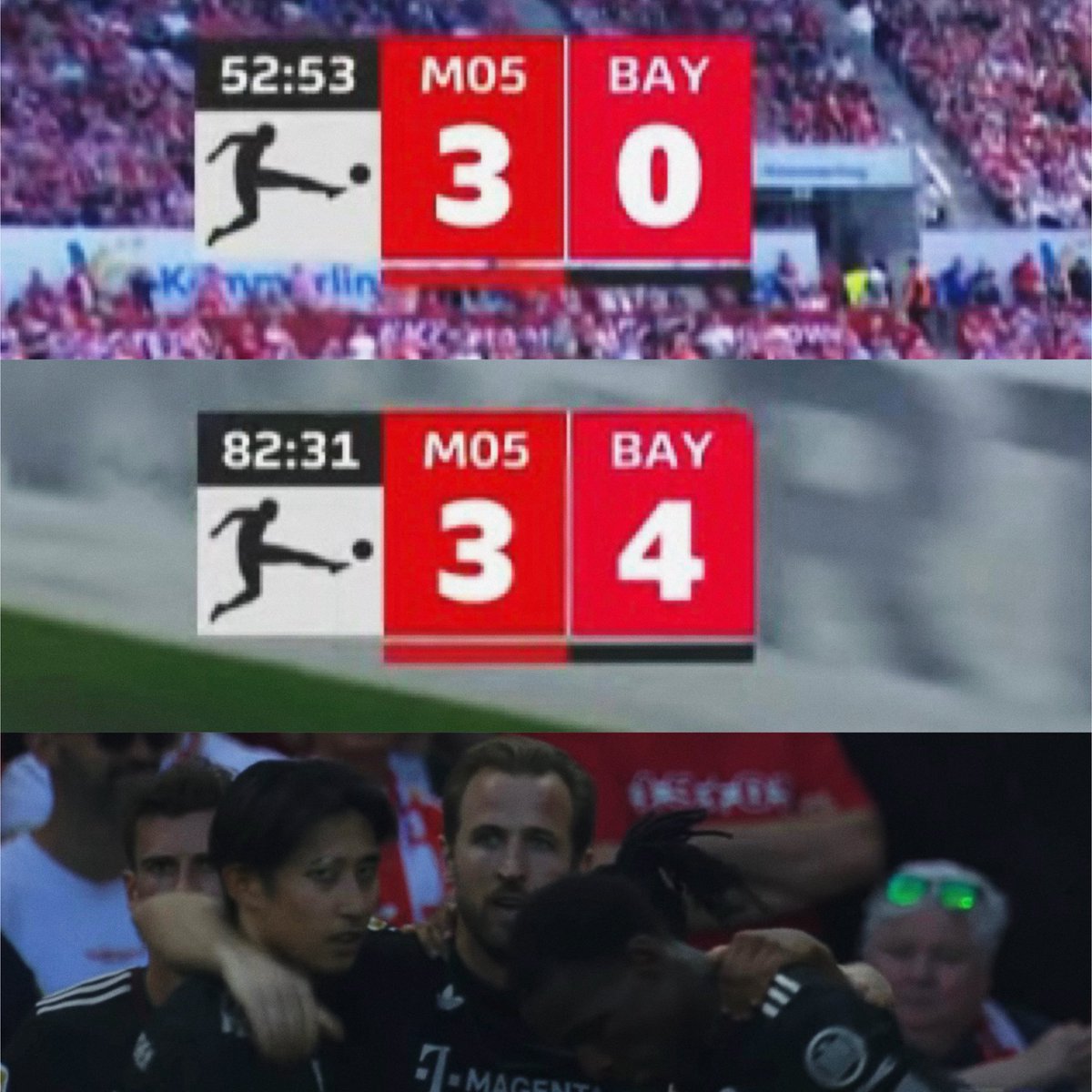 Não importa de quanto o Bayern esteja perdendo o jogo, ele sempre vai virar a partida. Kkkkkkkkkkk