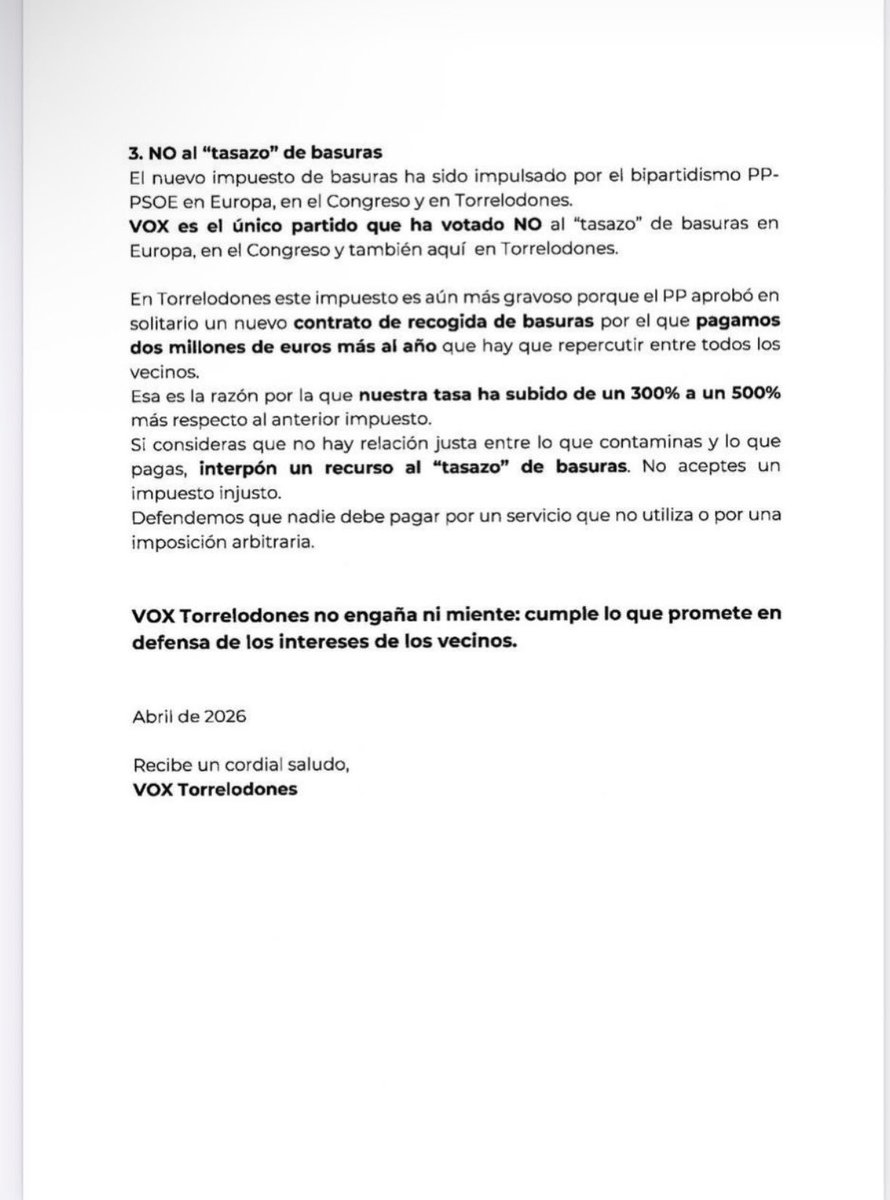 VOX_Torrelodone's tweet image. ✅COMUNICADO DE VOX A LOS VECINOS DE TÓRRELODONES✅
@vox_es
#servicio
#verdad
#colonia
#presupuestos
#NOOmnibus