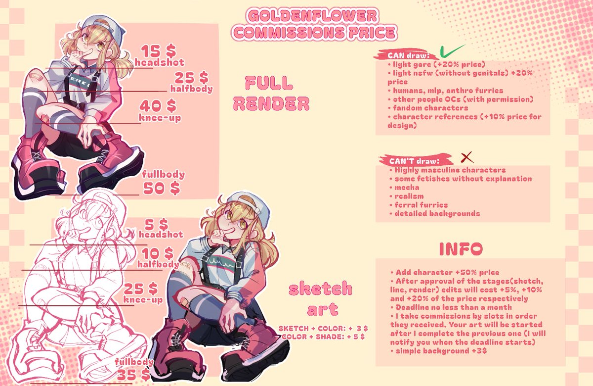 goldenflower | COMMS OPEN tweet media