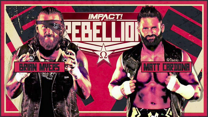 wrestle_hist's tweet image. 4/25/2021    

Brian Myers defeated Matt Cardona at Rebellion from Skyway Studios in Nashville, Tennessee.  

#ImpactWrestling #TNA #Rebellion #BrianMyers #CurtHawkins #MattCardona #ZackRyder #EdgeHeads