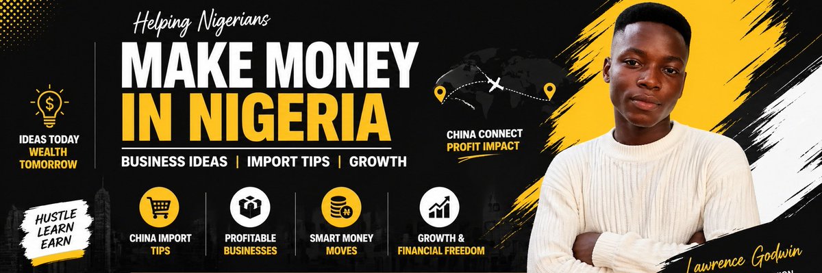 godwin52281's tweet photo. Smart folks are making bank importing from China while everyone else snoozes on the chances. Picture snagging items for next to nothing, then turning around and flipping 'em in Nigeria for twice what you paid. Think phone cases, maybe some cool threads. https://t.co/1BJ3Krzbpc