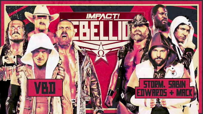 wrestle_hist's tweet image. 4/25/2021    

Violent By Design defeated Team Edwards at Rebellion from Skyway Studios in Nashville, Tennessee.   

#ImpactWrestling #TNA #Rebellion #VBD #EricYoung #JoeDoering #Rhino #Rhyno #CodyDeaner #WMorrisey #TeamEdwards #EddieEdwards #JamesStorm #ChrisSabin #WillieMack
