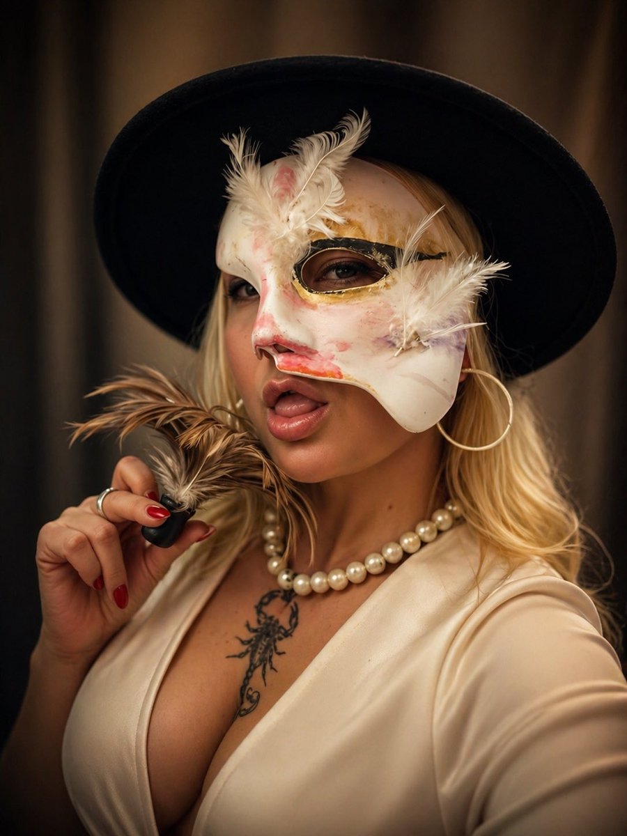 QueenMaria1103's tweet photo. Masked, untamed, and in control.
A glimpse behind the ritual, where softness meets power.
Not everything is meant to be revealed. #QueenEnergy #MaskedBeauty #PowerFemininity #DarkFeminine #MystiqueVibes
#HighEndAesthetic #LuxuryPersona #EditorialStyle #VisualIdentity #IconicLook https://t.co/bX9gasRJyy
