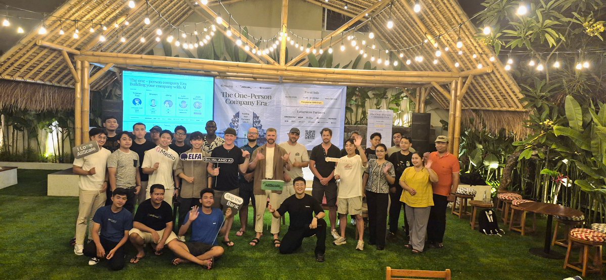 Today attended the AI trading and payment event organized by <a href="/0xshawnpang/">Shawn Pang</a> from <a href="/allscaleio/">AllScale</a> &amp; <a href="/hypetris_/">tristan | elfa.ai</a> from <a href="/elfa_ai/">Elfa AI</a>, very interesting and enthusiastic about how AI and this payment system play a role and can work side by side 🔥🔥

Thank you for the invitation and your