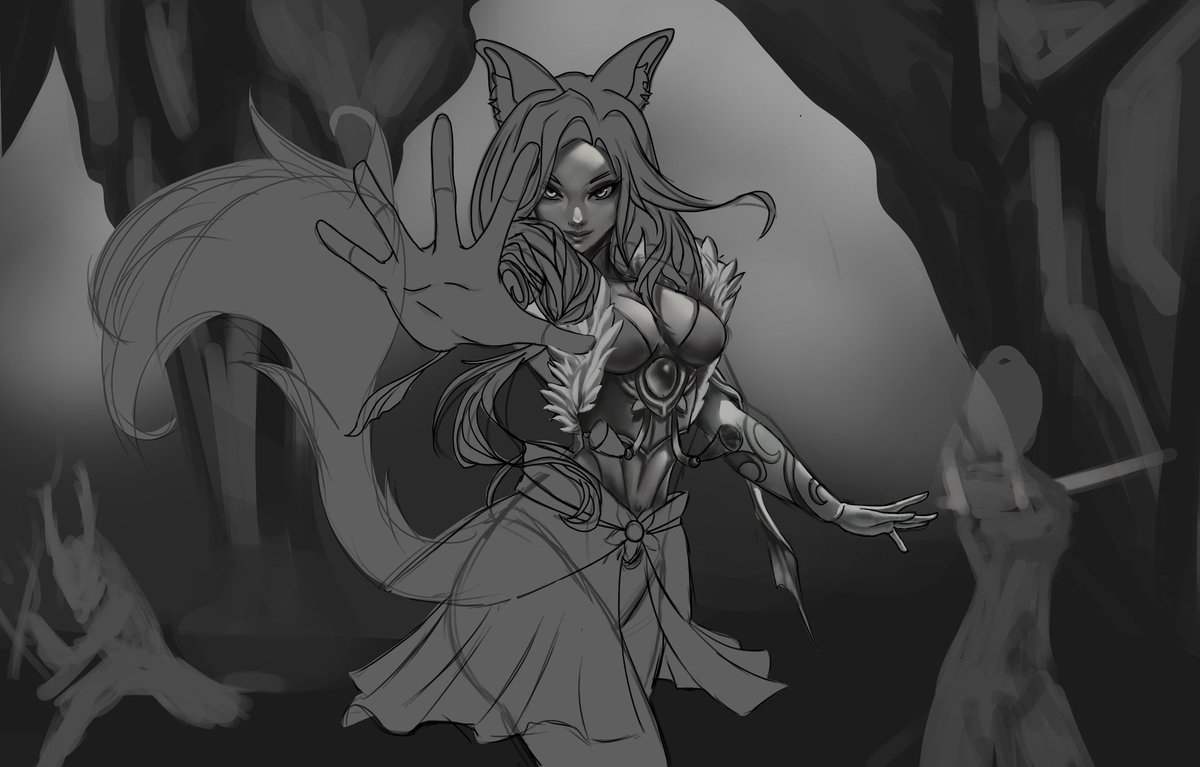 lucasack's tweet photo. Aelin Haventhorne - Oc Wip board chosen. 

Commission me for something similar in DM or https://t.co/Ohvsbw1Dzs

#characterdesign #womancharacter #ahri #lol #oc #ded #rpg #illustration https://t.co/69qlASZwNU
