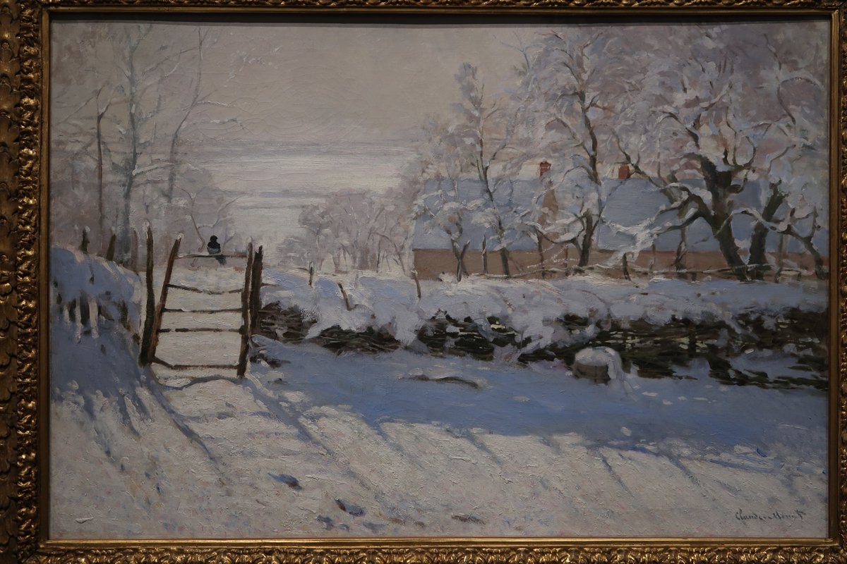 今回の目玉『かささぎ』(1868-69) 雪の質感、雪に落ちる影の微妙な