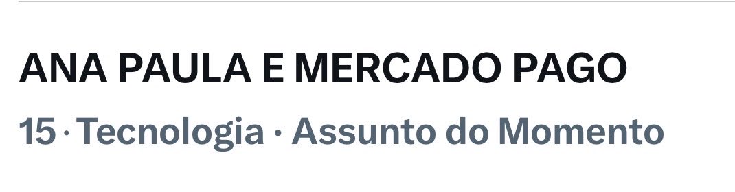 SUBIUUUUUUU, comentem de A-Z aqui e deem rt, bora colocar no topo!!!!!

ANA PAULA E MERCADO PAGO