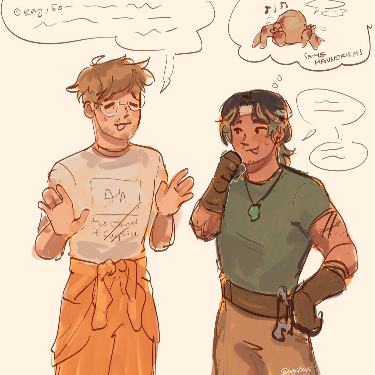 mayutenshix's tweet photo. Grace and human Rocky meet through some sci fi wormhole thingy because yes. Also, he’s Filipino.

#ProjectHailMary #RylandGrace #RockyPHM https://t.co/CWpeBytkws