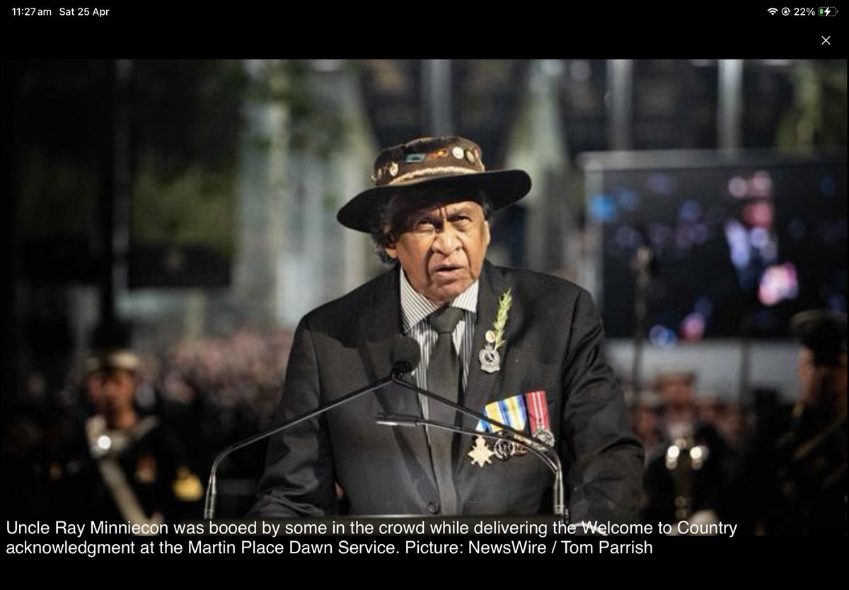 Wait - "Uncle" Ray Minniecon is trying to pass off medals he didn't earn as his own? What a fucking disgrace!

From what I can see, only the Australian Defense Medal is his:
servingcountry.com.au/portfolio/past…

Is <a href="/RSL_Australia/">RSL Australia</a> going to call this out? Or is stolen valor okay now?