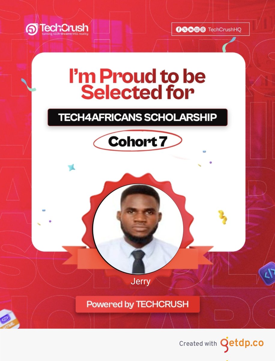 I'm excited to announce that I've been on-boarded for Tech Crush Cohort 7. Wishing myself a wonderful learning journey ahead. Hoping to learn, relearn and unlearn alot in d next few weeks. 

Big thanks to <a href="/egi_nupe/">Foundational Nupe Lawyer</a> for bringing this opportunity to my TL. 

Let's go, <a href="/TechCrushHQ/">TechCrush.pro</a>