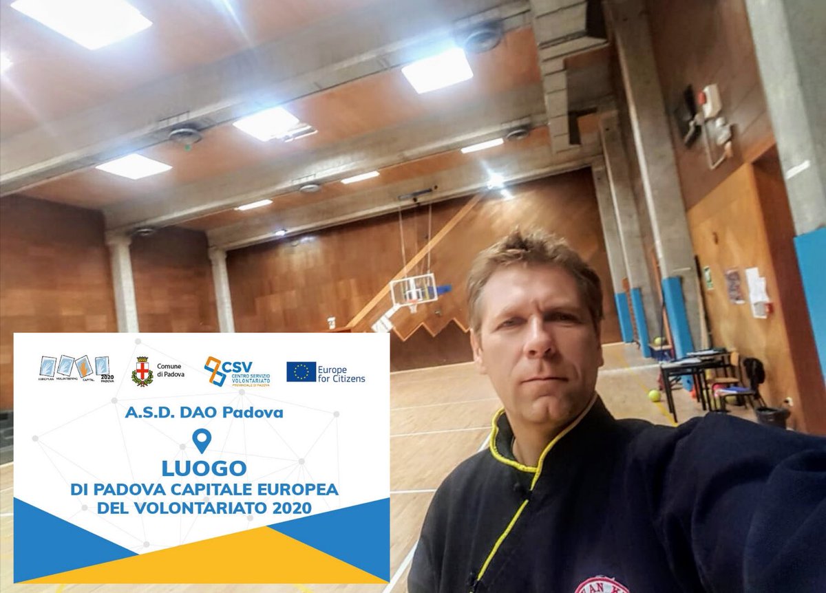 AMBASCIATORE DI PADOVA CAPITALE EUROPEA DEL VOLONTARIATO 2020 Club DAO Padova 🇮🇹 arti marziali • kung fu • qwan ki do  #uisp #qwankido #internationalqwankidofederation #clubdaopadova #coni