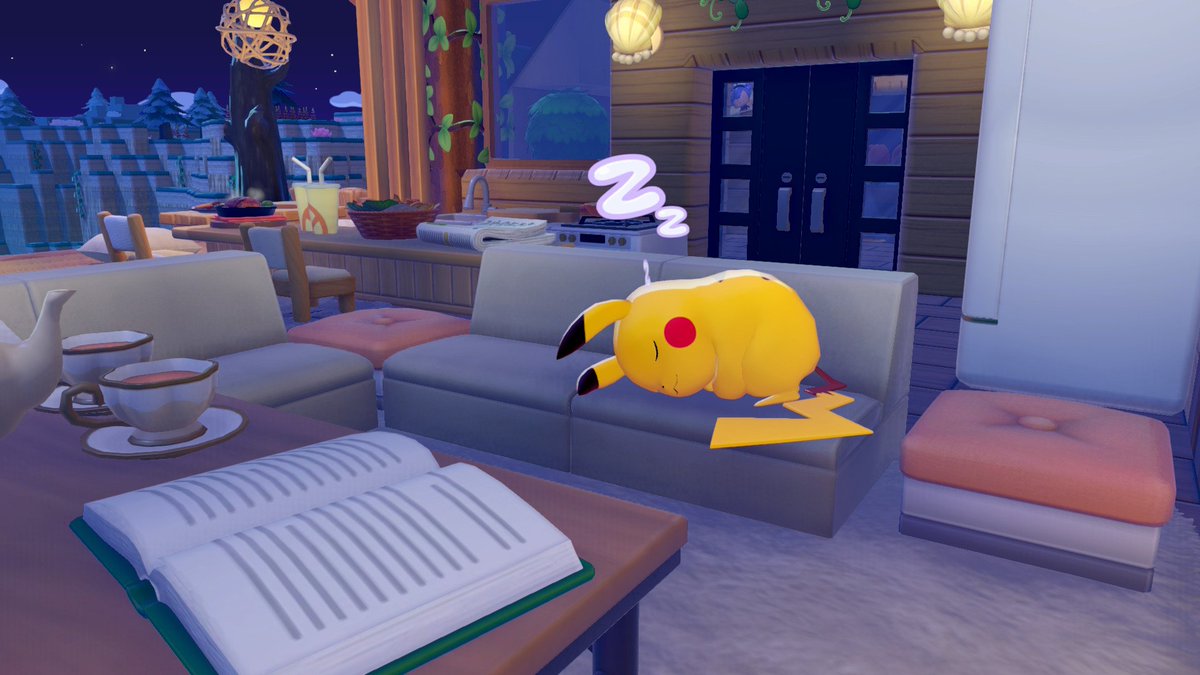 ピカチュウがせっせと作ったグランピングサイトで寝てくれてる
#ぽこポケ