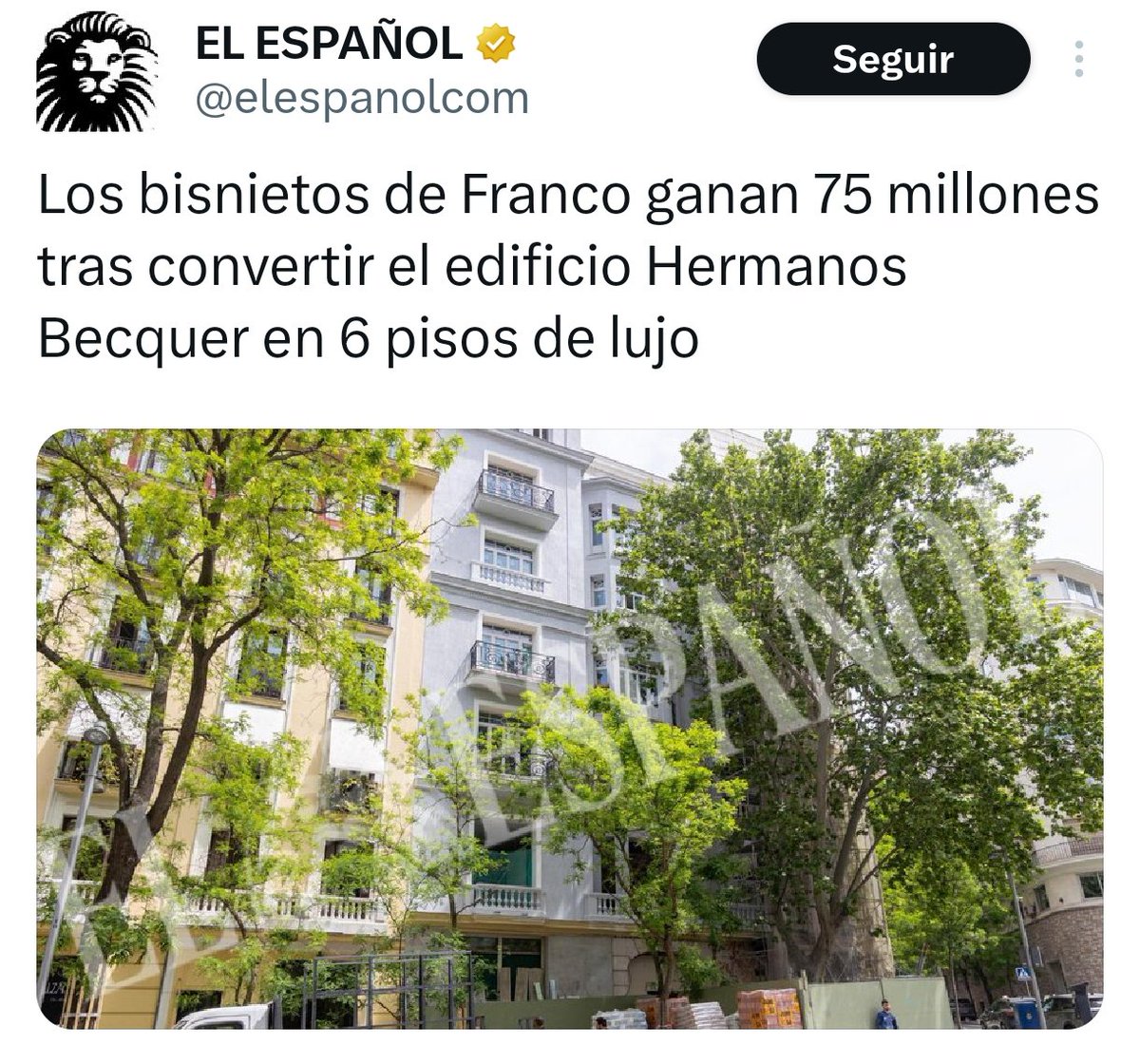 Yo también soy bisnieto de mis bisabuelos.
¿Que diferencia hay entre mi familia y la de Franco, que todos son millonarios?