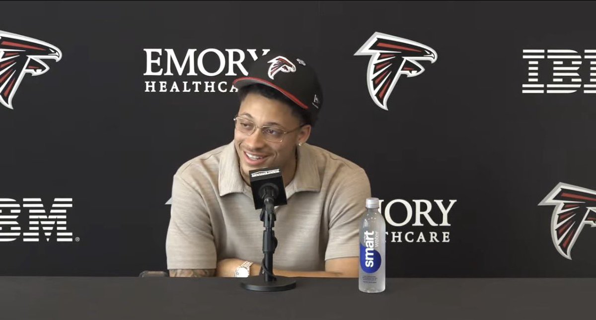 “They made a mistake letting me and my brother team up, they weren’t supposed to let that happen.”

#Falcons 2nd round pick Avieon Terrell addresses the media in Flowery Branch
