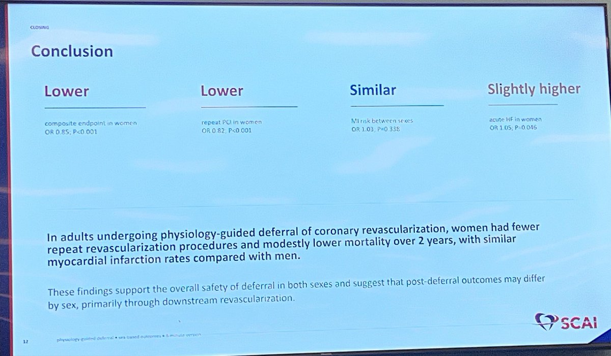 monaltiren's tweet photo. #CoronaryPhysiology
#MicrovascularDysfunction
#SCAI2026
Physiology
WOMEN ๐ฉ vs MEN ๐จ
Fewer
composite EVENTS &
repeat PCI:
W H Y
&
WHAT DOES THIS MEAN ?
#ItsNotAllAboutTheLBCTs
๐@yadersandoval
Nathaniel Smilowitz https://t.co/0cFazyuz92