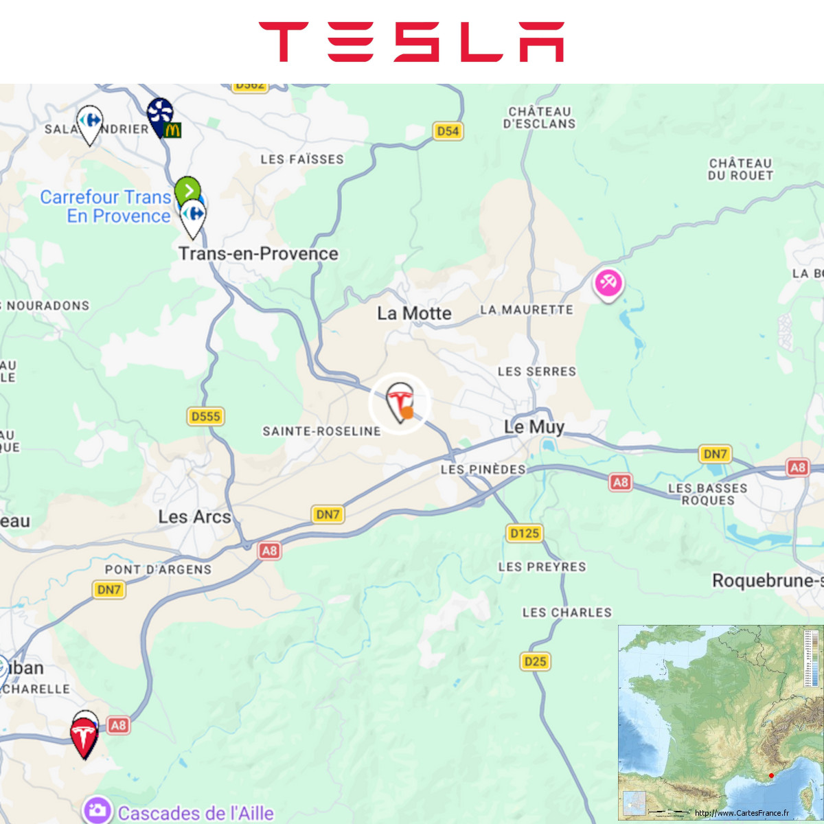 DSchoelens's tweet image. Construction d'une station #Tesla à Le Muy (Grand Frais).
Info et photo d'Ali B.
Merci à lui de m'avoir contacté! 

Comme d'hab, ma carte : tinyurl.com/StationsVE
L'actu des stations sur mon groupe FB : tinyurl.com/GroupeFacebook…