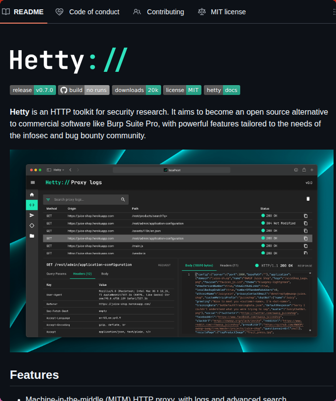 Open source Burp Suite alternative for security research

github.com/dstotijn/hetty