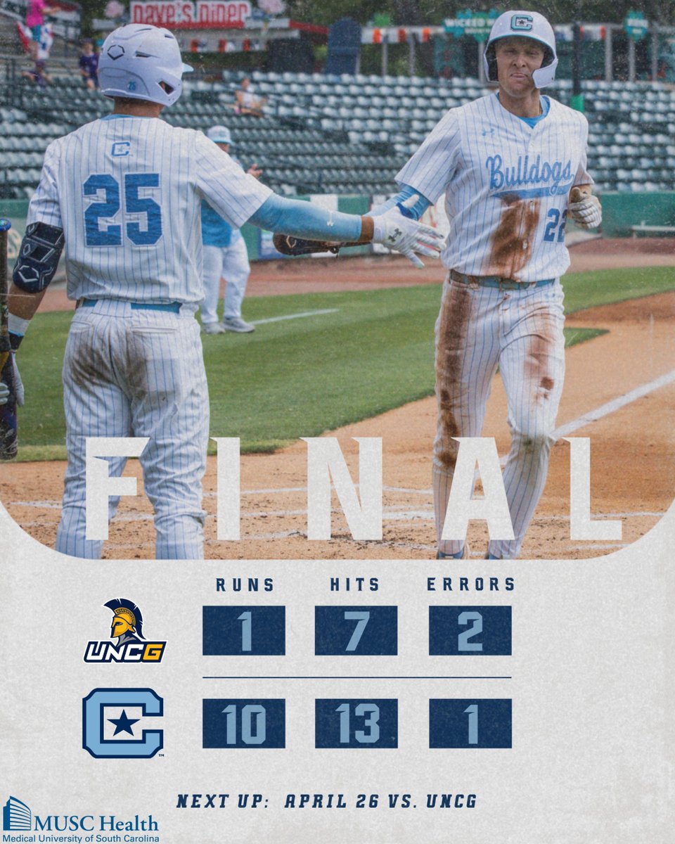 CitadelBaseball's tweet image. 🔹Bulldogs ＷＩＮ &amp;amp; clinch the series!🔹

#jOURney