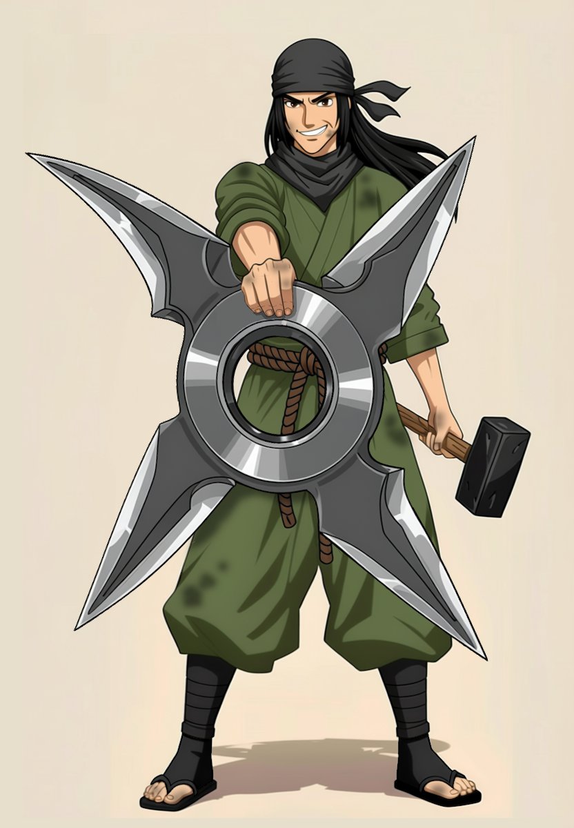 If the Fūma were like the MI5 in the James Bond movies, Hōji would be their Q. 

Constantly designing crazy weaponry for the Wind Demon forces, a lot of it proves unwieldy, despite his best efforts.

Perhaps those things turn out to be good ideas somewhere else...