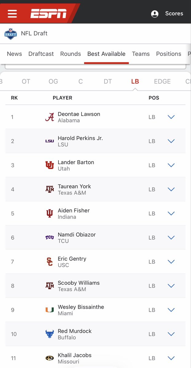 Still some solid LB options on the board Dan..!