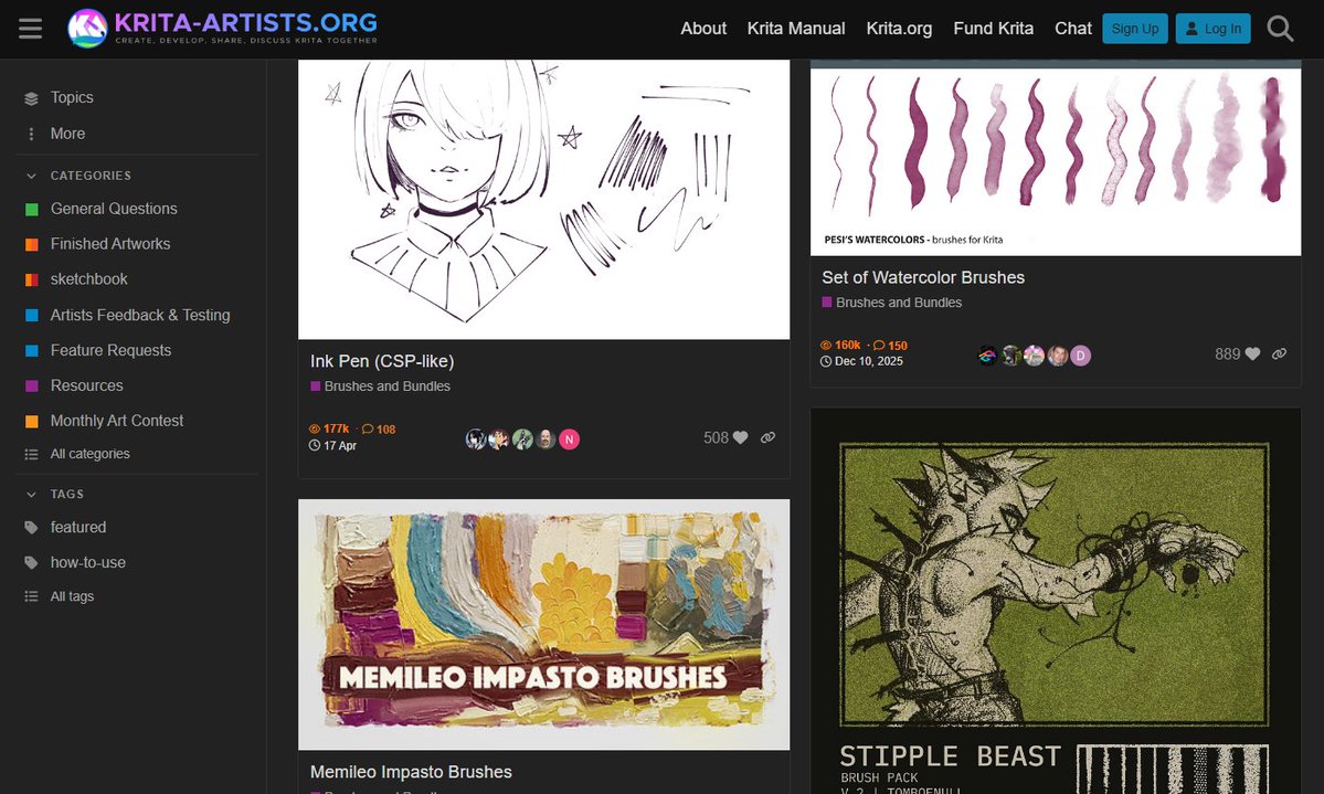 i'm mad i only just found out about this website. i've been using krita for 2 years now this just changes everything doesn't it