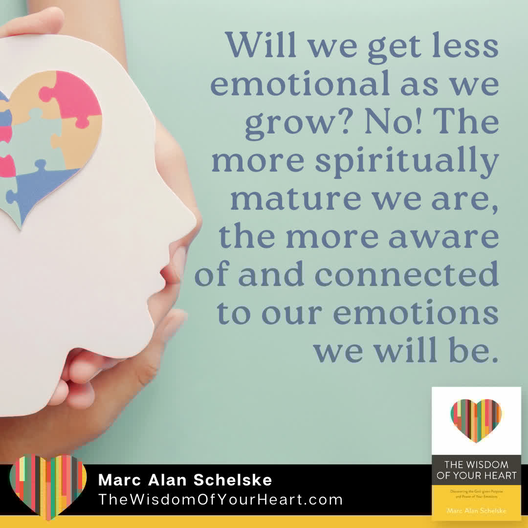 schelske's tweet image. Will we get less emotional as we grow? No! The more spiritually mature we are, the more aware of and connected to our emotions we will be.

bit.ly/3Ihiw3n

#EmotionalGrowth  
#SpiritualGrowth  
#YourInnerLifeMatters  
#TheWisdomOfYourHeart