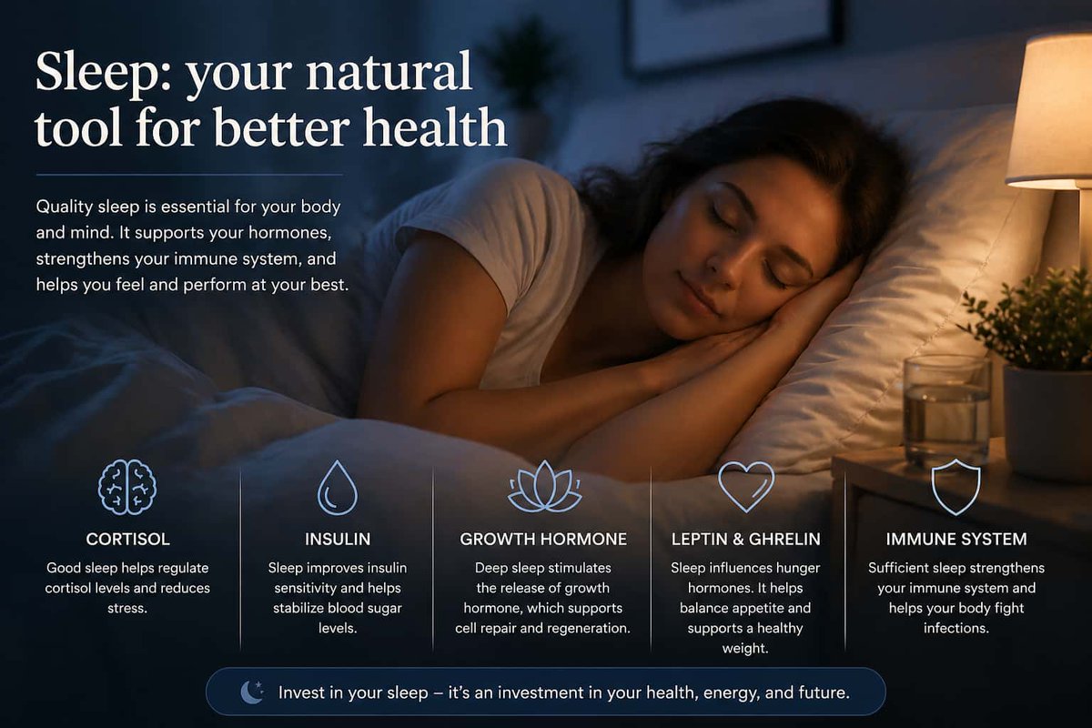 Improo_'s tweet image. Most people optimize their #diet and #training.

But forget the one thing that makes both work.

#Sleep #HealthHabits 

→ 28% more hunger hormones after just 4hrs of sleep
→ 55% less fat lost vs. only 25% on the same diet

We wrote about it 👇
improo.vercel.app/insights/sleep…