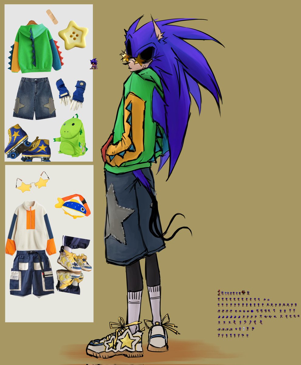 MTNRII's tweet photo. I enjoyed drawing OMT in random outfits from Pinterest collages 😆😆 #omt #sonicomt #sonicexe #execomunity https://t.co/ogFUrJSYh2