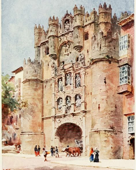 Peregrina7Bu's tweet image. VIAJEROS POR BURGOS
"Cathedral Cities of Spain" es un hermoso libro de viajes que el pintor inglés W. W. Collins realizó a principios del siglo XX.
De su paso por Burgos en 1909 encontramos estas hermosas acuarelas.
#wwcollins #pintor #acuarelas #librodeviajes #burgos