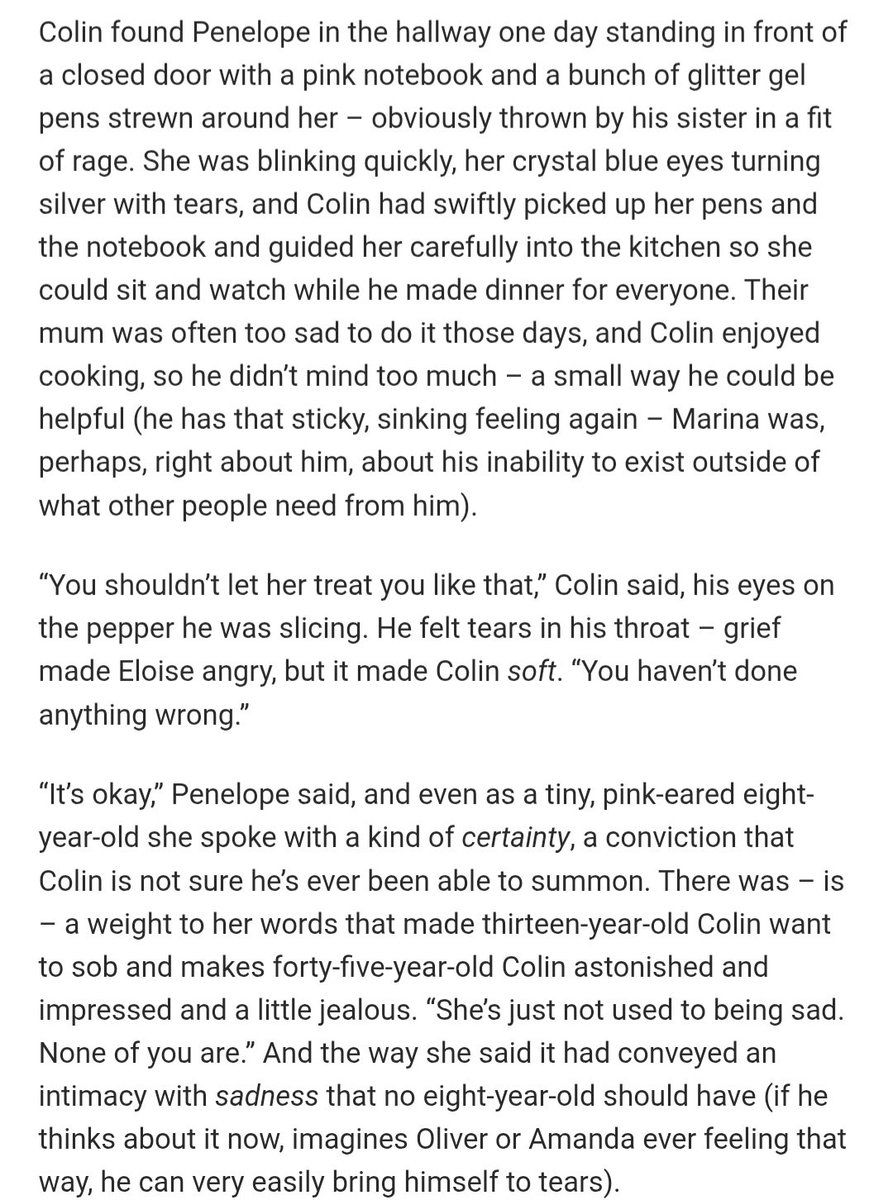 re-re-re-reading applepuffsilver's 'how colin got his groove back' and absolutely unraveling over the idea that 8-year-old penelope featherington is already so fluent in sadness she lets eloise take out her grief on her