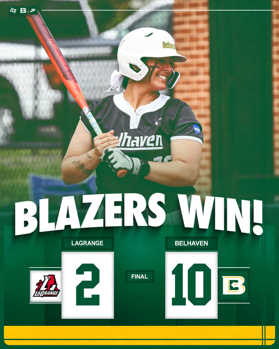 BelhavenSB_'s tweet image. BLAZERS WIN

We beat LaGrange in game two of the doubleheader and finish the regular season 32-8 and 15-1 in conference play

#GoGreen