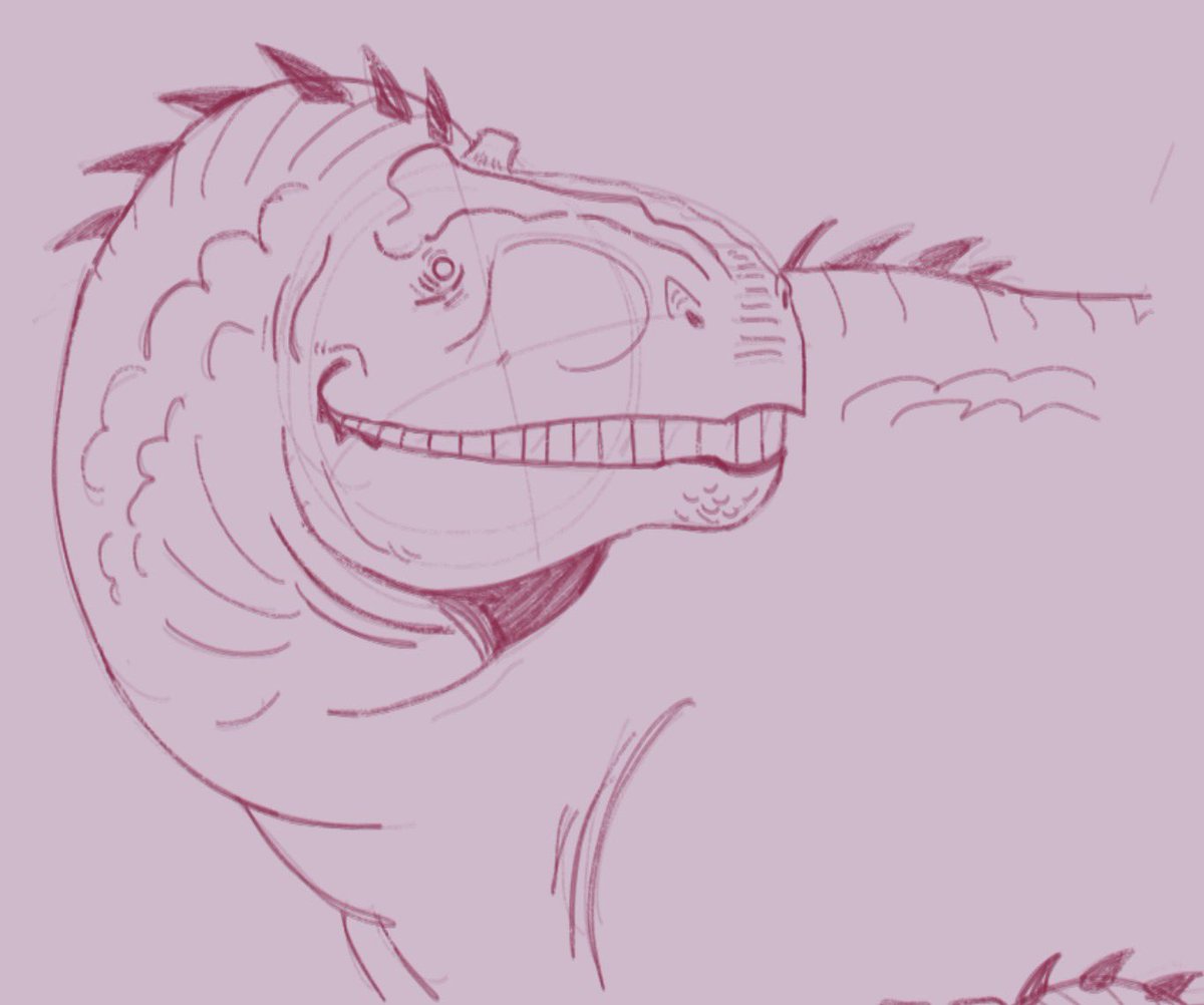 CookieJamStuff's tweet image. I luv himmmmmmmmm

(Maroon)

#tyrannotitian #dinosaur #oc #sketch