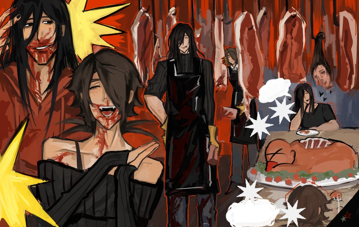 Fishhhhh_44's tweet photo. #khol #youmakethishouseahome #kholxzoe #myart I really like the theme of cannibalism. If possible, I will definitely give it a try https://t.co/yUDqjeyMgJ
